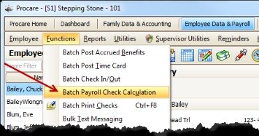 how to run batch checks in adp