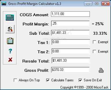 gross income calculator